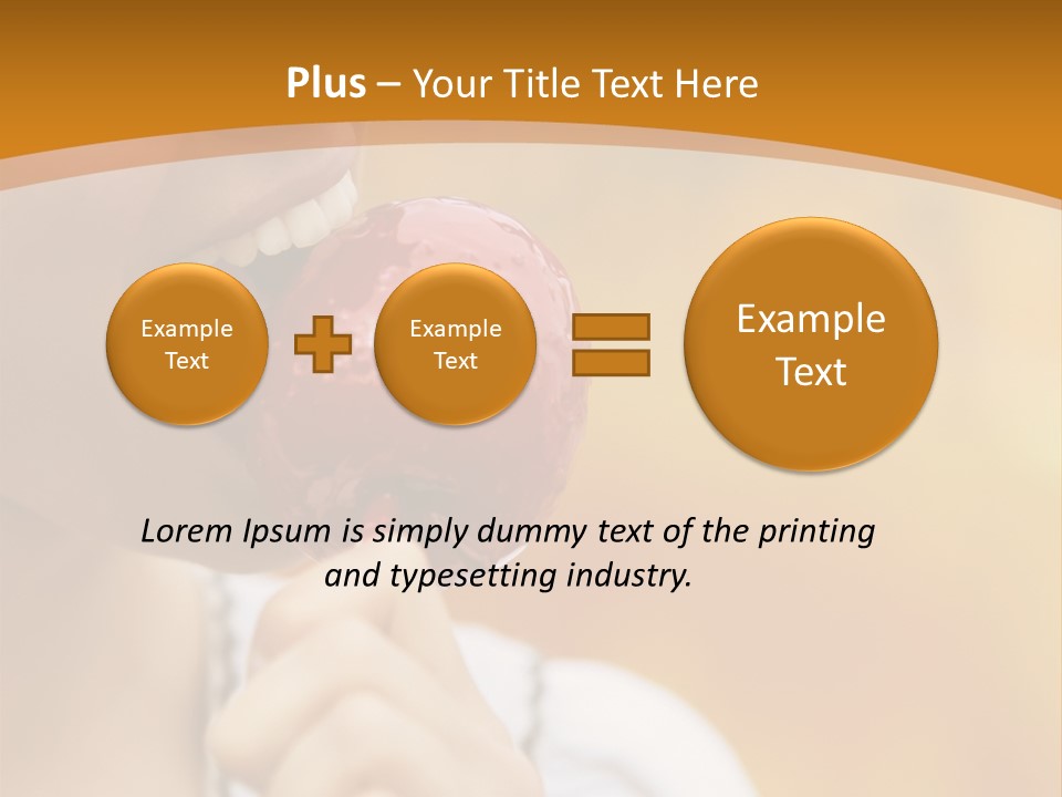 Toffee Apples White Hold PowerPoint Template