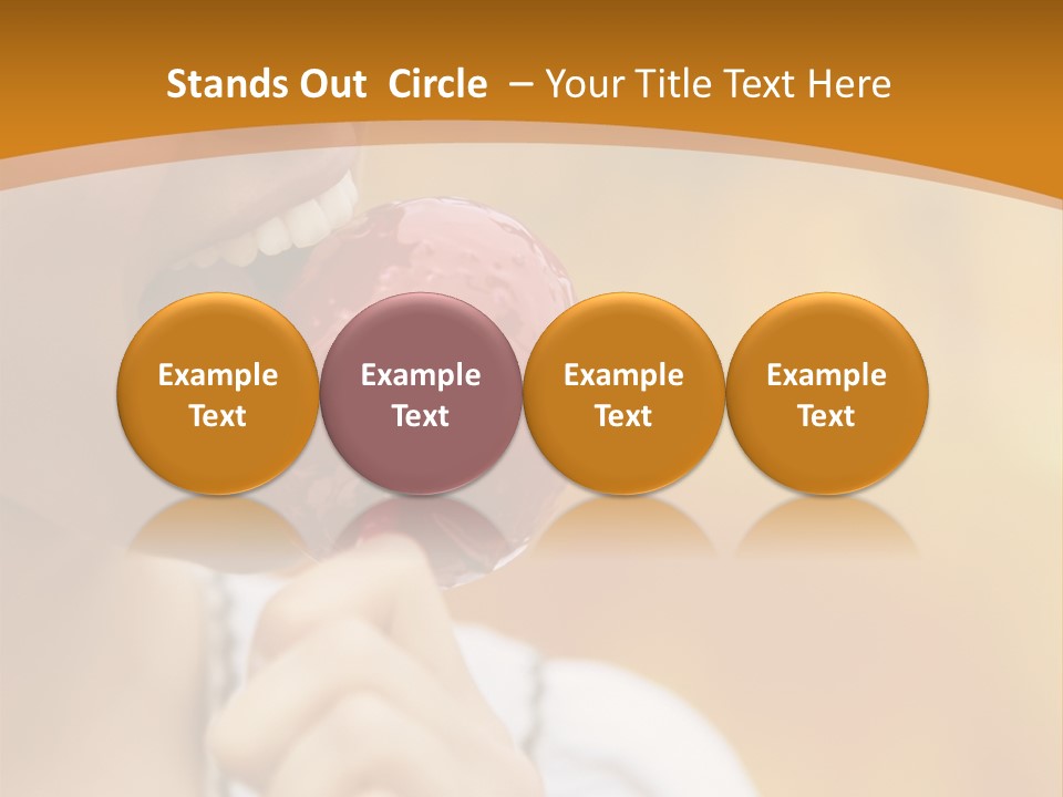 Toffee Apples White Hold PowerPoint Template