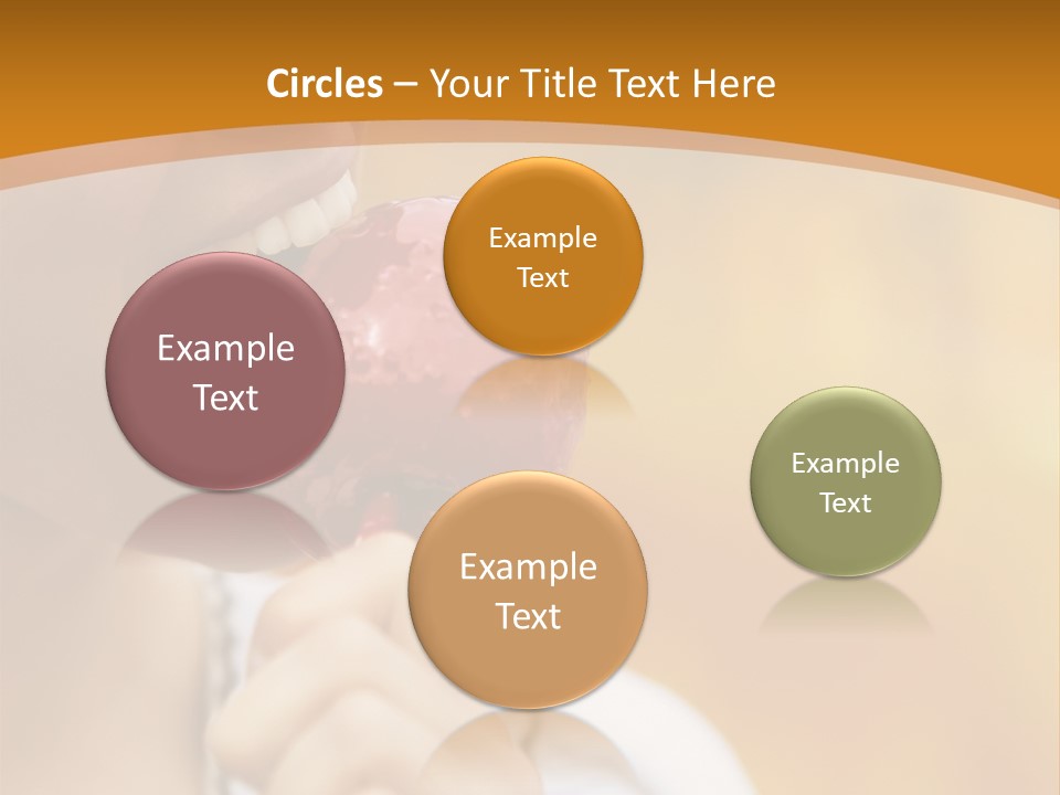 Toffee Apples White Hold PowerPoint Template