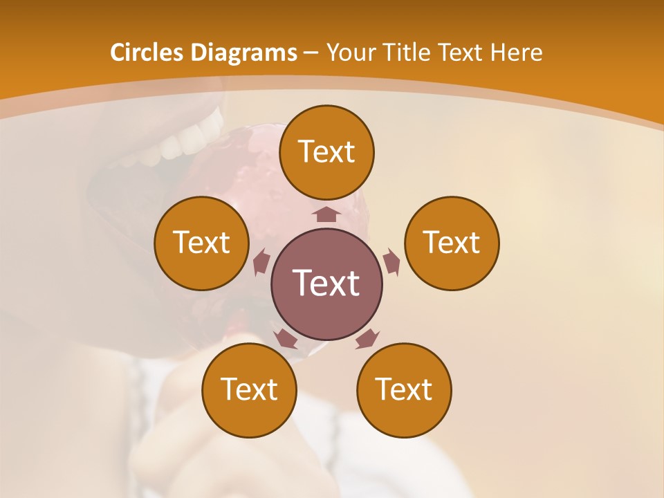 Toffee Apples White Hold PowerPoint Template