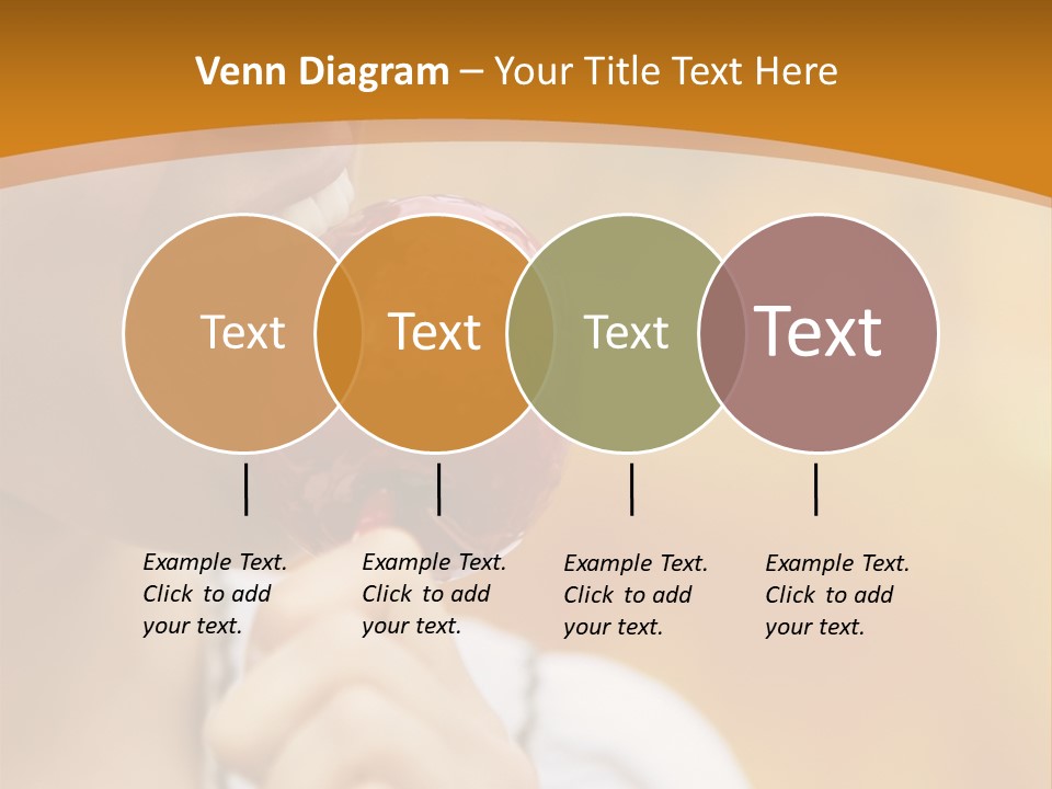 Toffee Apples White Hold PowerPoint Template