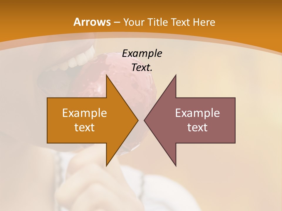 Toffee Apples White Hold PowerPoint Template