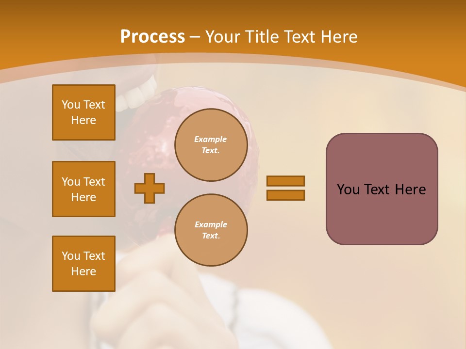 Toffee Apples White Hold PowerPoint Template