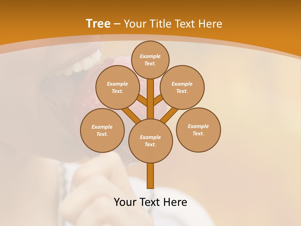 Toffee Apples White Hold PowerPoint Template