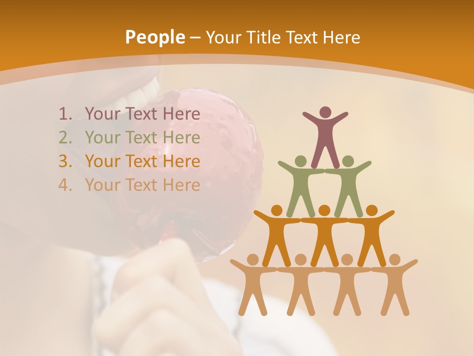 Toffee Apples White Hold PowerPoint Template