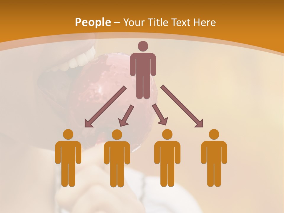 Toffee Apples White Hold PowerPoint Template