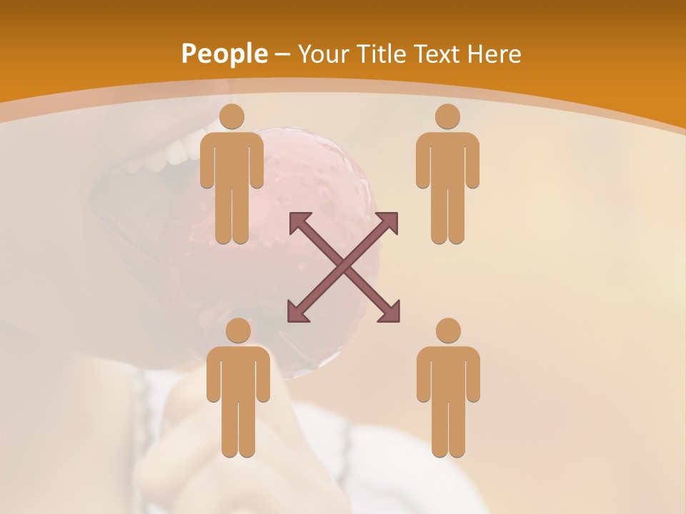 Toffee Apples White Hold PowerPoint Template