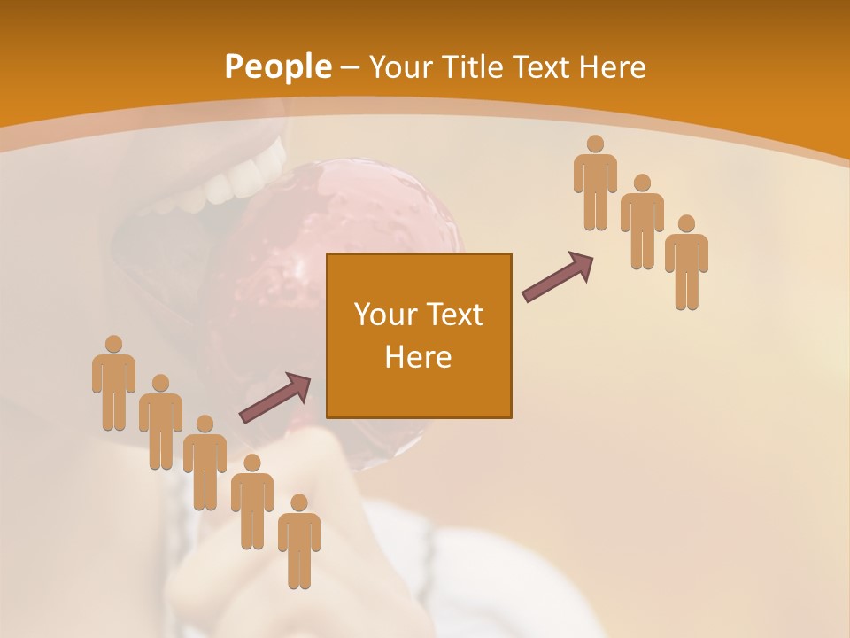 Toffee Apples White Hold PowerPoint Template