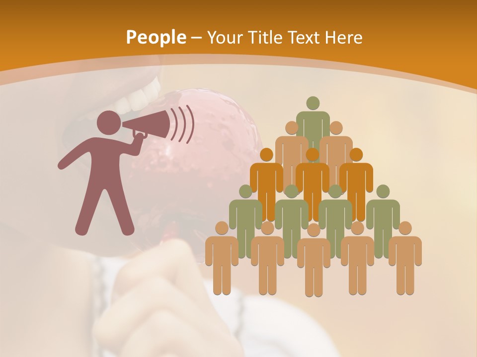 Toffee Apples White Hold PowerPoint Template