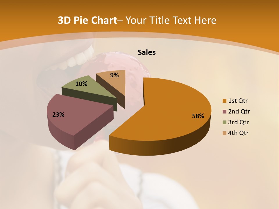 Toffee Apples White Hold PowerPoint Template