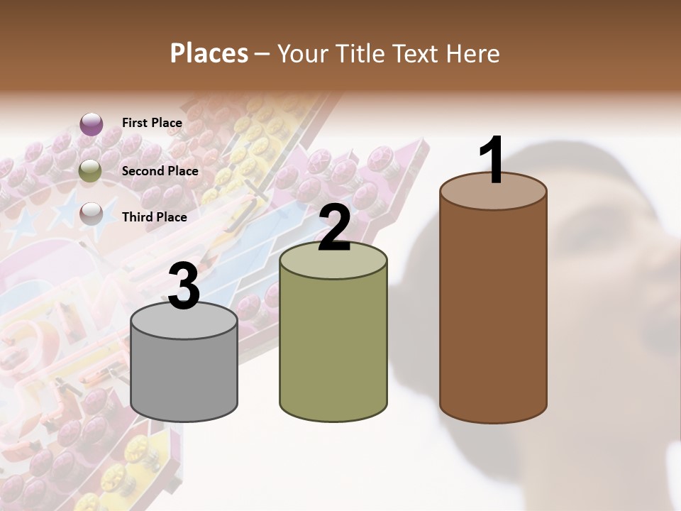 Positivity Young Woman Toffee Apple PowerPoint Template