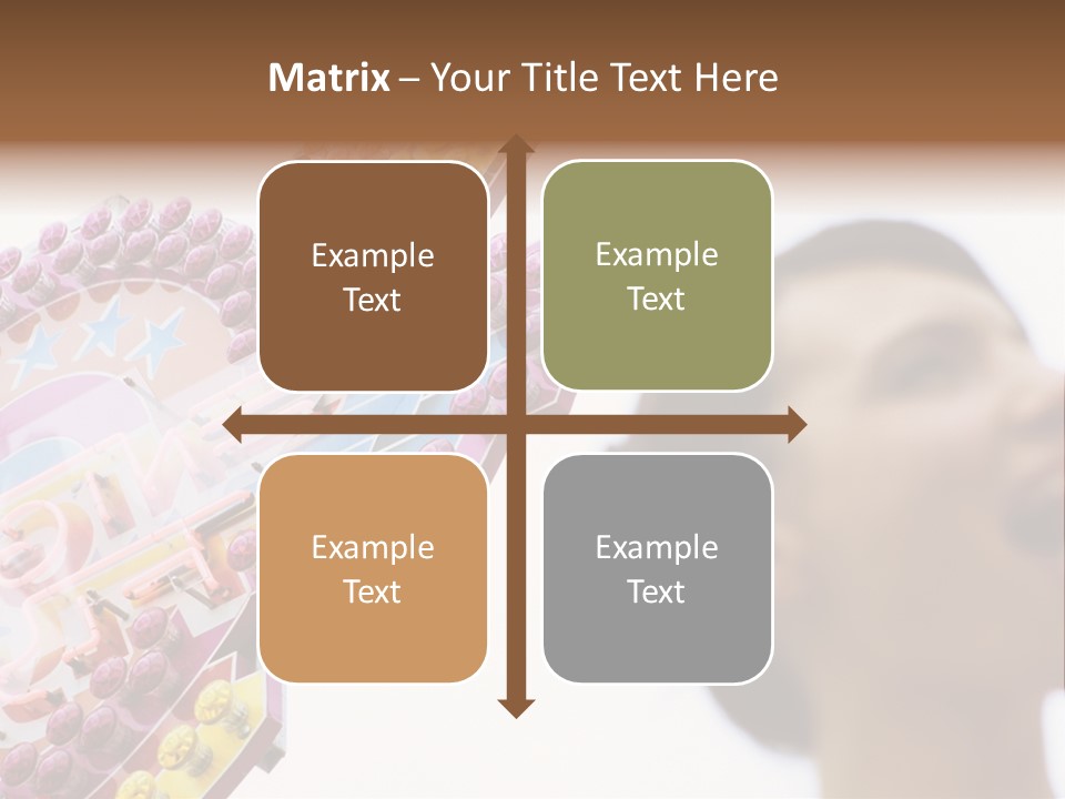 Positivity Young Woman Toffee Apple PowerPoint Template