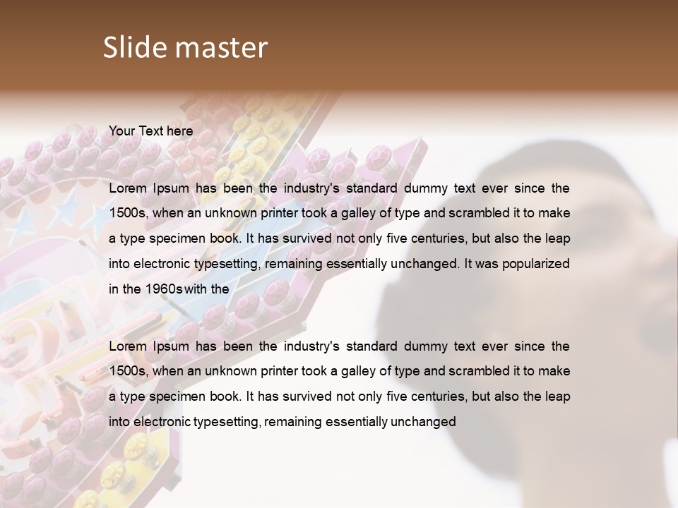 Positivity Young Woman Toffee Apple PowerPoint Template