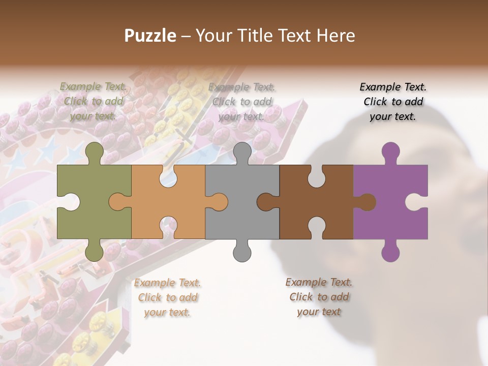 Positivity Young Woman Toffee Apple PowerPoint Template