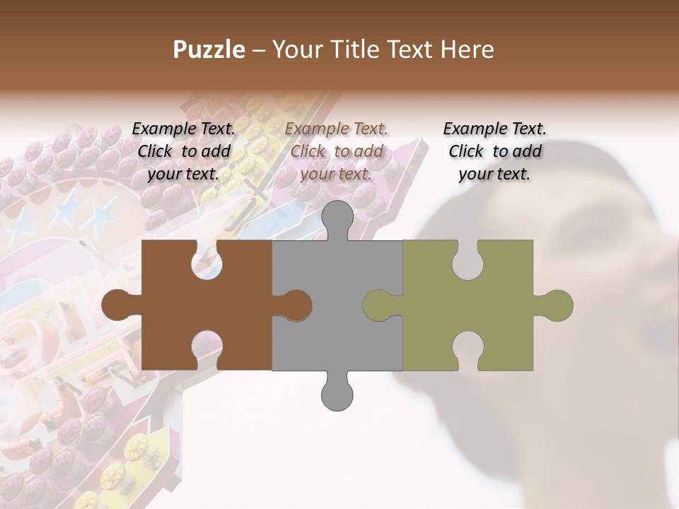 Positivity Young Woman Toffee Apple PowerPoint Template