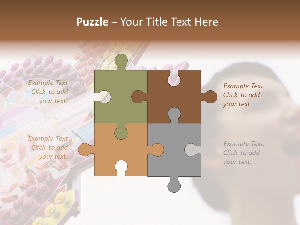 Positivity Young Woman Toffee Apple PowerPoint Template