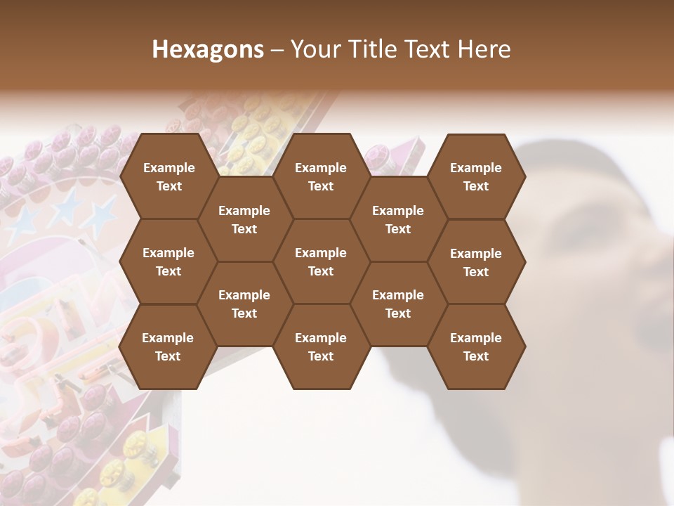 Positivity Young Woman Toffee Apple PowerPoint Template