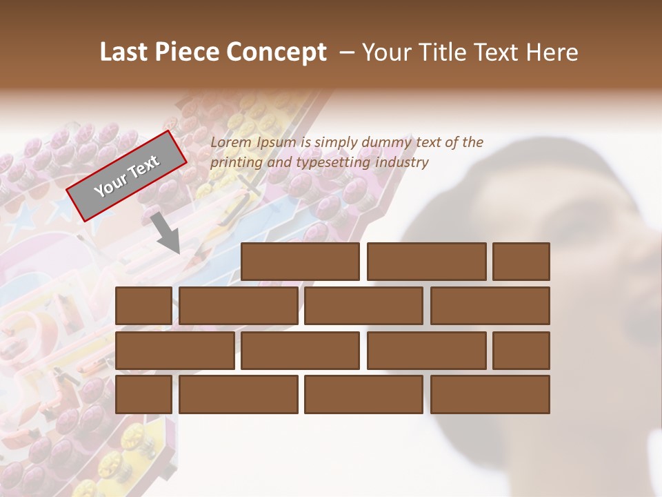 Positivity Young Woman Toffee Apple PowerPoint Template