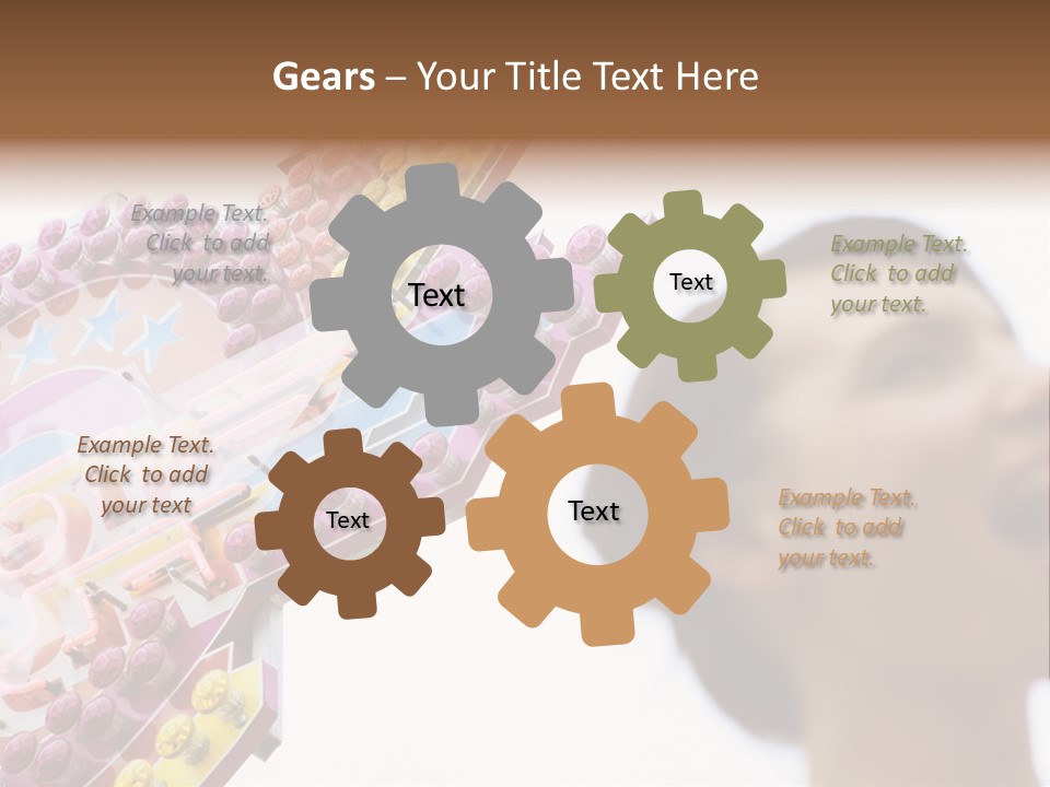 Positivity Young Woman Toffee Apple PowerPoint Template