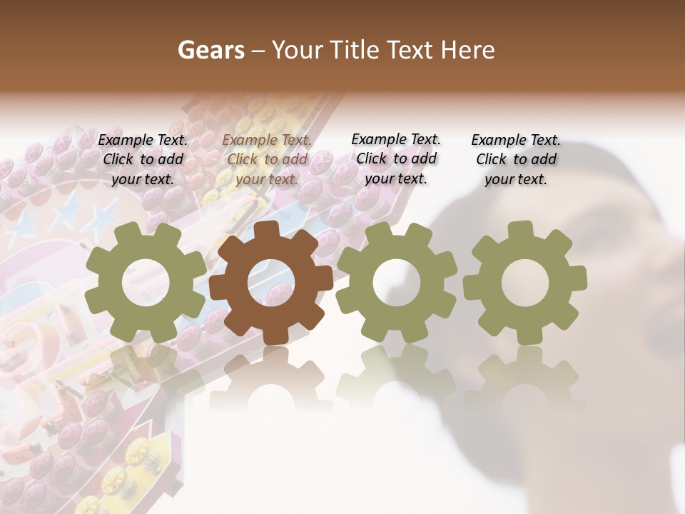 Positivity Young Woman Toffee Apple PowerPoint Template