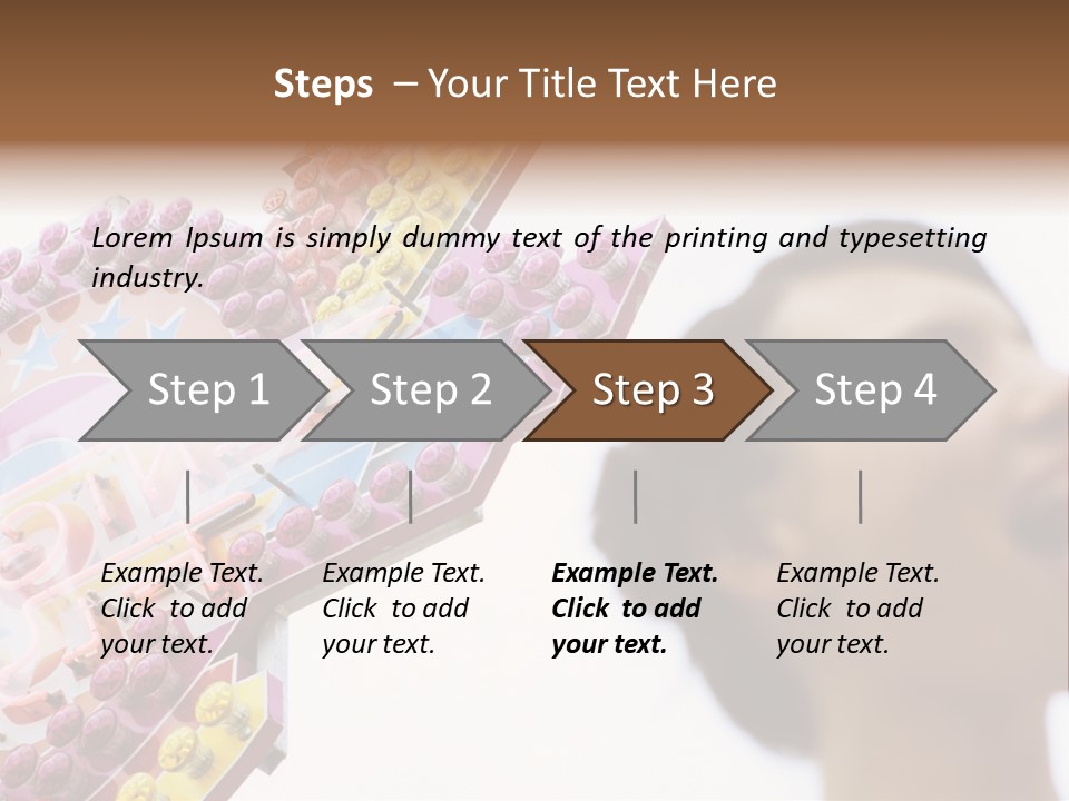 Positivity Young Woman Toffee Apple PowerPoint Template