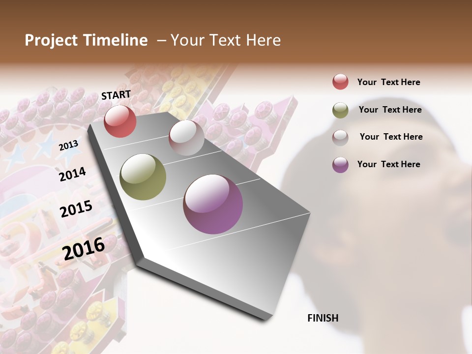 Positivity Young Woman Toffee Apple PowerPoint Template