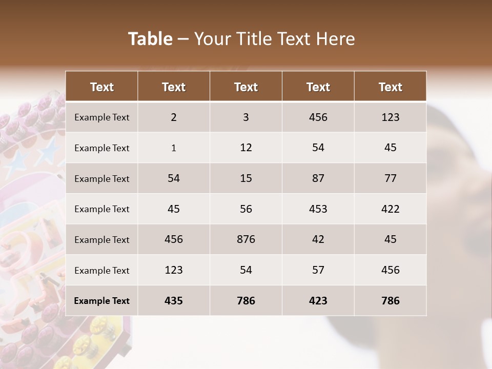 Positivity Young Woman Toffee Apple PowerPoint Template