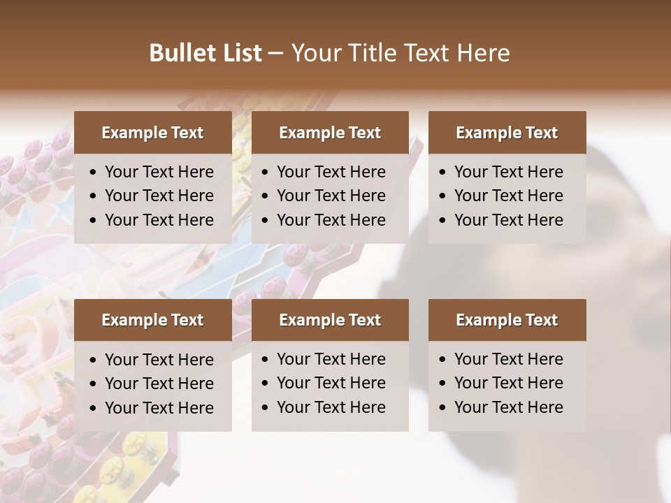 Positivity Young Woman Toffee Apple PowerPoint Template