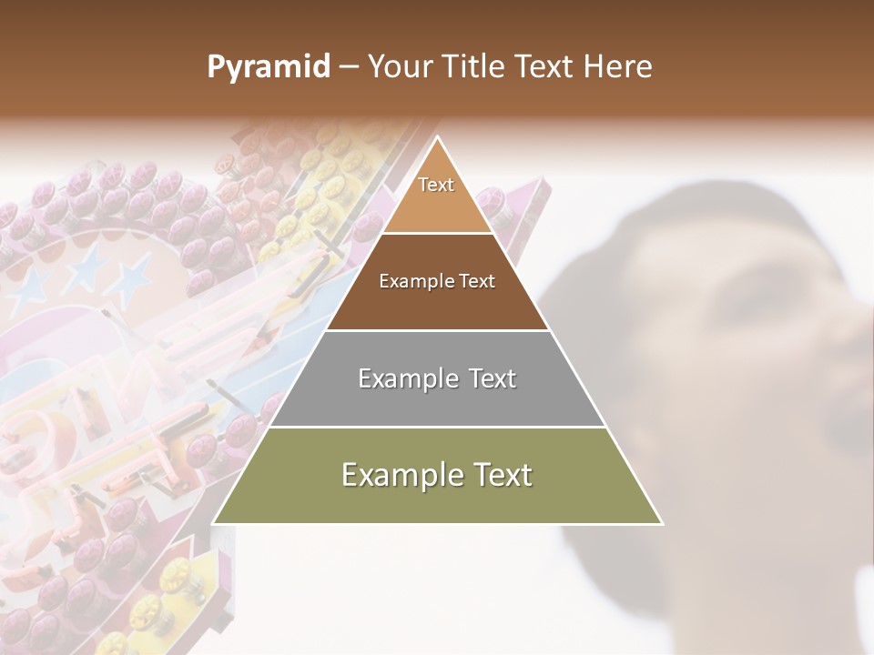 Positivity Young Woman Toffee Apple PowerPoint Template