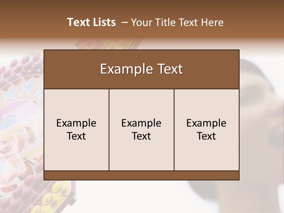 Positivity Young Woman Toffee Apple PowerPoint Template
