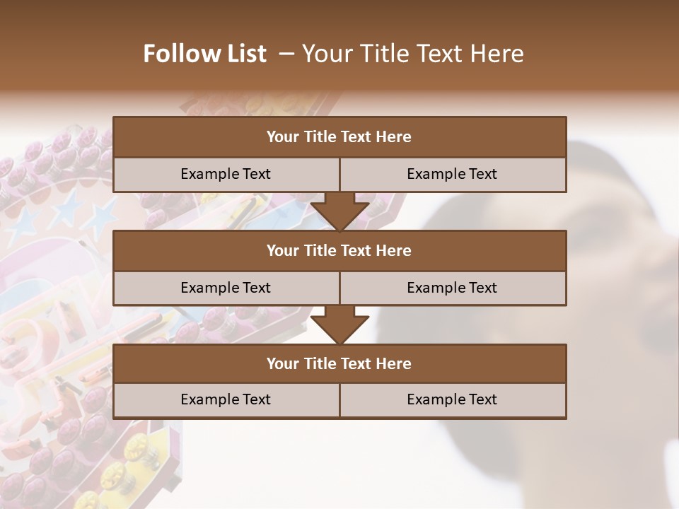 Positivity Young Woman Toffee Apple PowerPoint Template