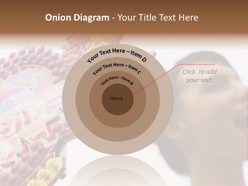 Positivity Young Woman Toffee Apple PowerPoint Template