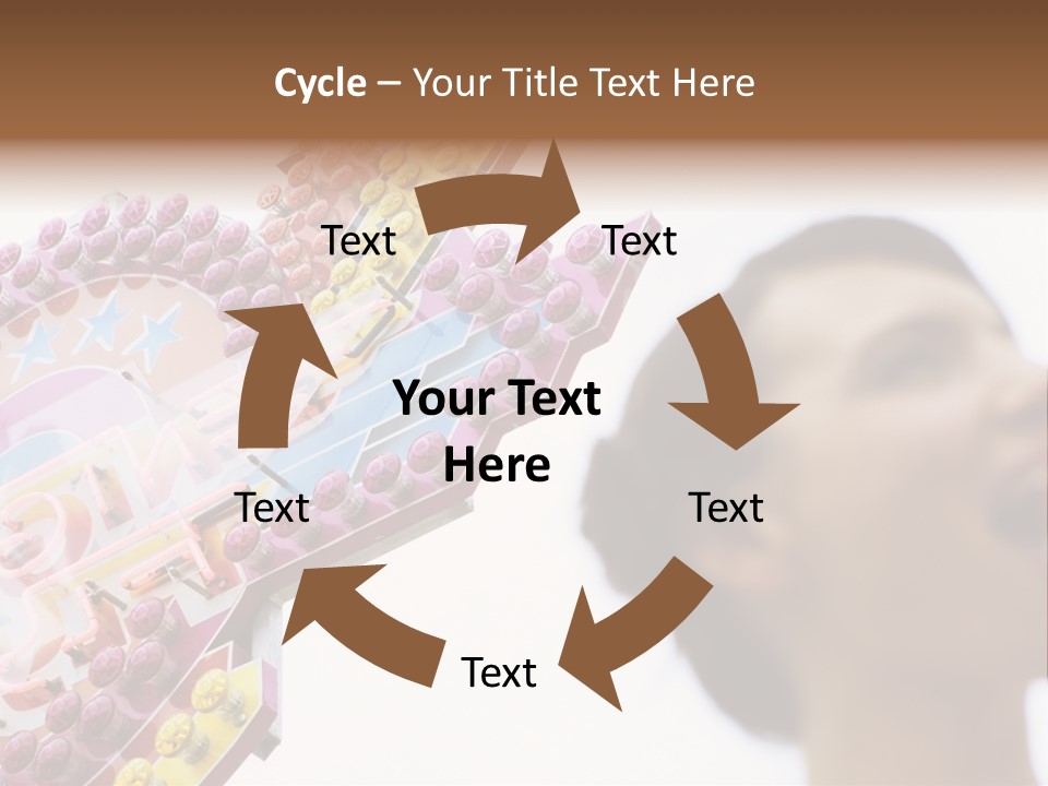 Positivity Young Woman Toffee Apple PowerPoint Template