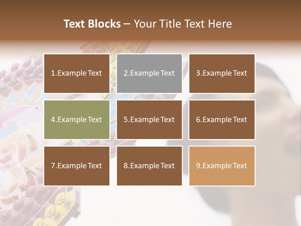 Positivity Young Woman Toffee Apple PowerPoint Template