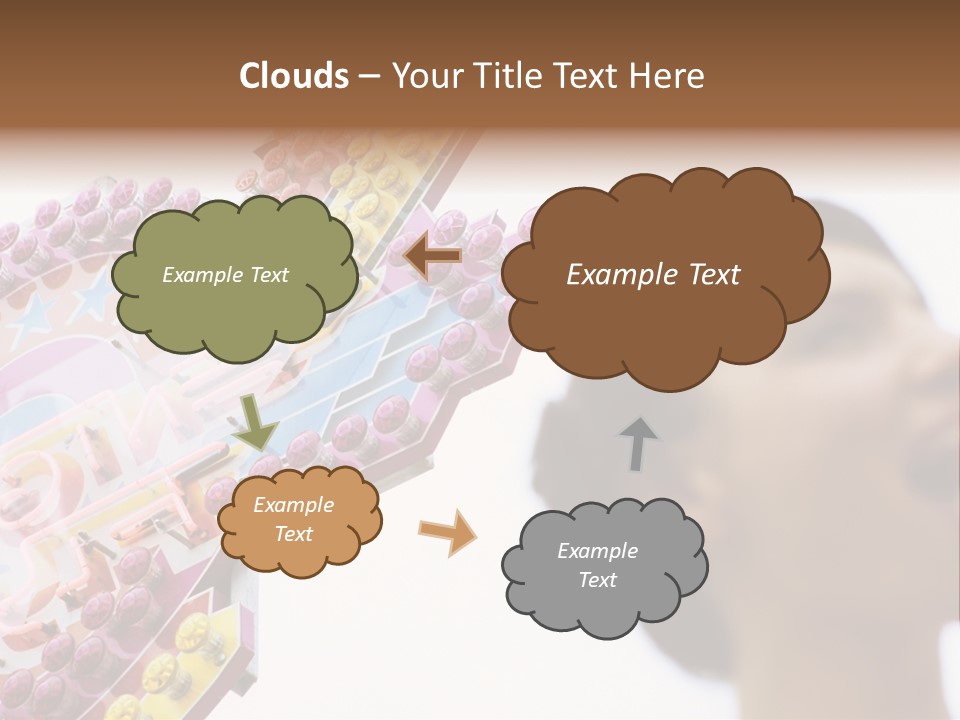 Positivity Young Woman Toffee Apple PowerPoint Template