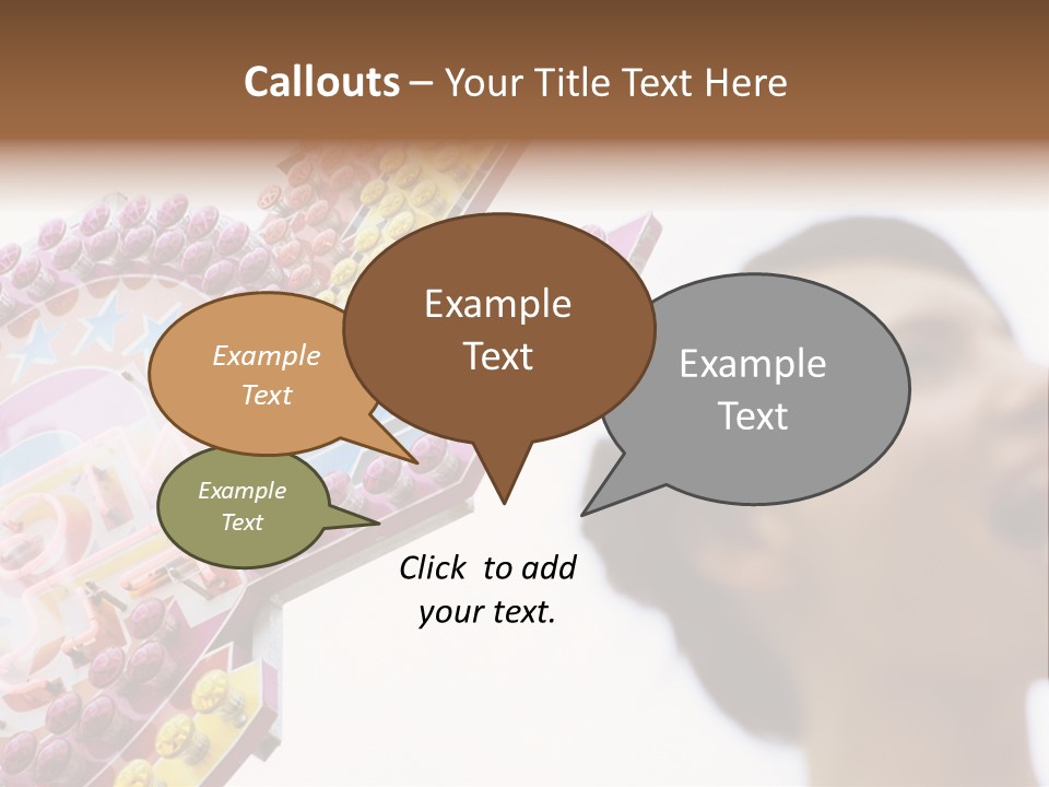 Positivity Young Woman Toffee Apple PowerPoint Template