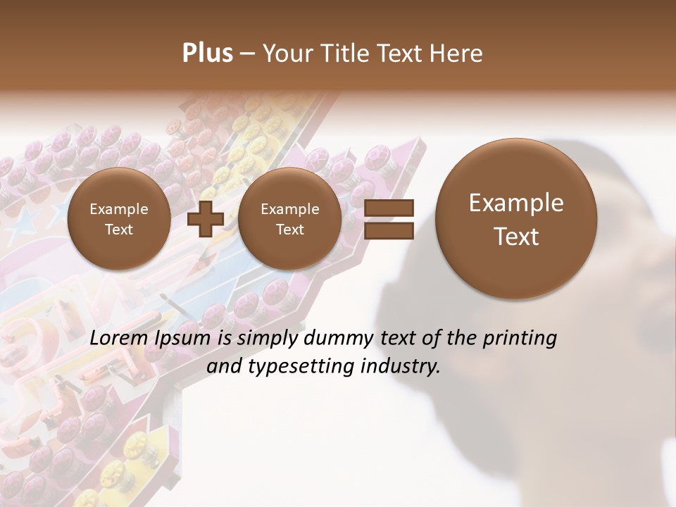 Positivity Young Woman Toffee Apple PowerPoint Template