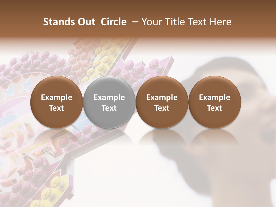 Positivity Young Woman Toffee Apple PowerPoint Template