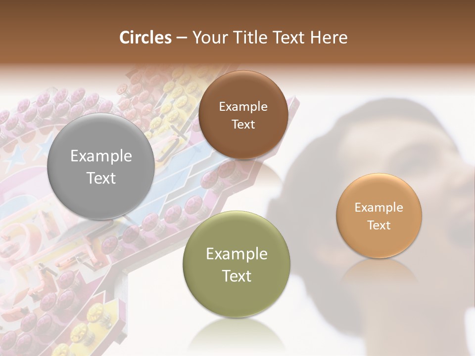 Positivity Young Woman Toffee Apple PowerPoint Template