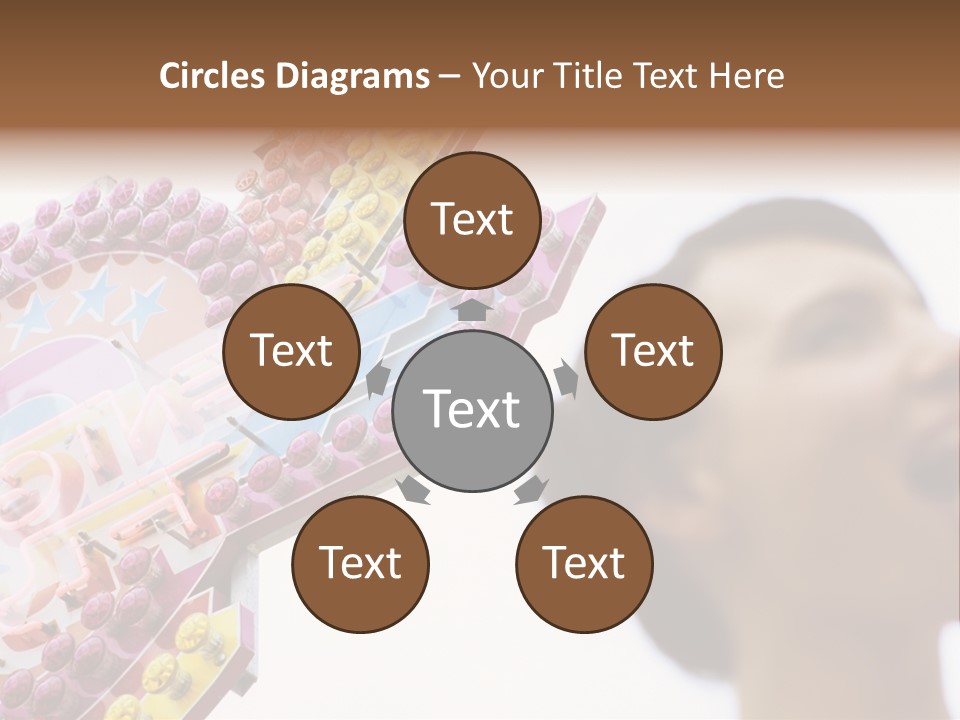 Positivity Young Woman Toffee Apple PowerPoint Template