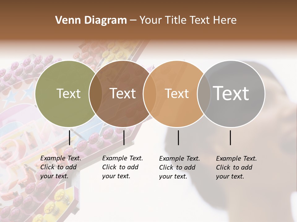 Positivity Young Woman Toffee Apple PowerPoint Template