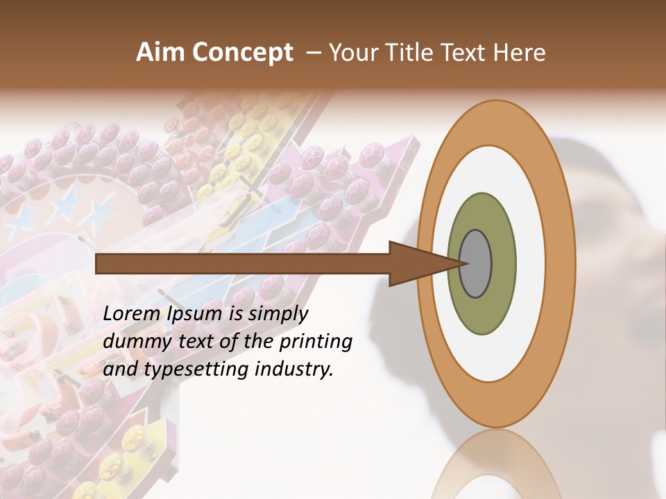 Positivity Young Woman Toffee Apple PowerPoint Template