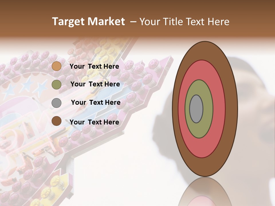 Positivity Young Woman Toffee Apple PowerPoint Template