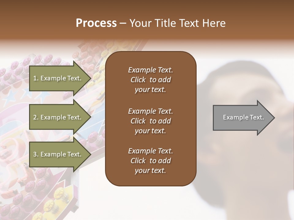 Positivity Young Woman Toffee Apple PowerPoint Template