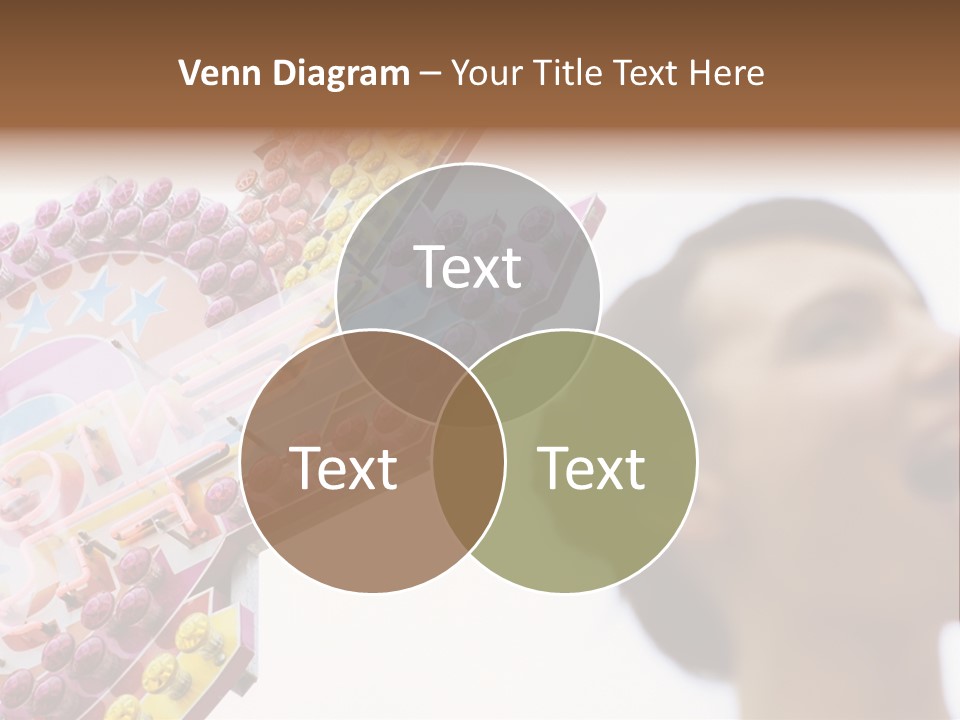 Positivity Young Woman Toffee Apple PowerPoint Template