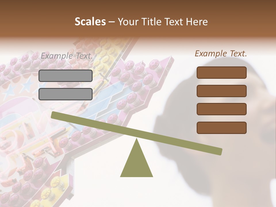 Positivity Young Woman Toffee Apple PowerPoint Template