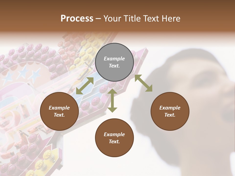 Positivity Young Woman Toffee Apple PowerPoint Template