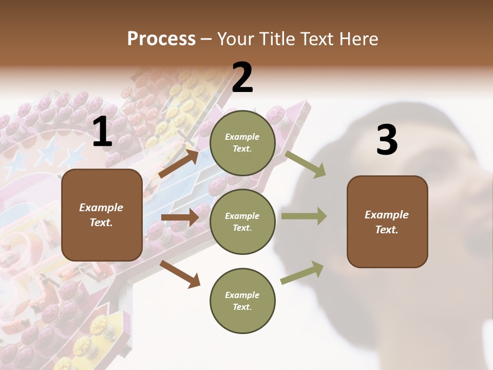 Positivity Young Woman Toffee Apple PowerPoint Template