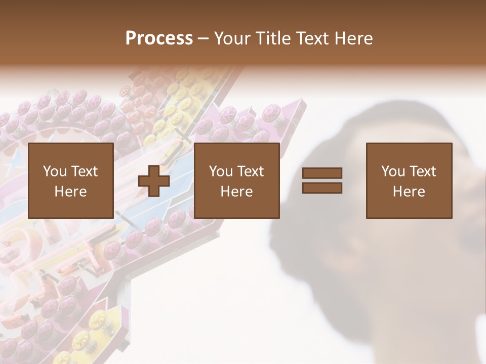 Positivity Young Woman Toffee Apple PowerPoint Template