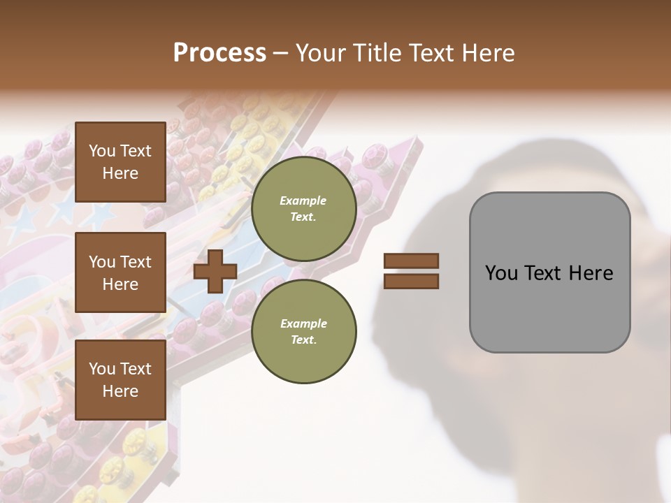 Positivity Young Woman Toffee Apple PowerPoint Template